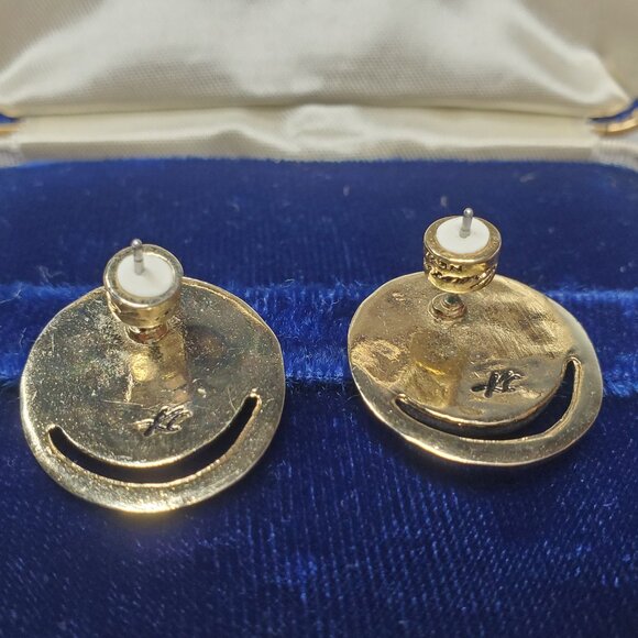 Kenneth Cole Gold Disc Earrings - Picture 5 of 12